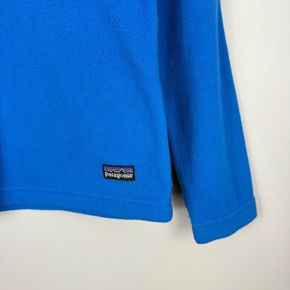 Patagonia Quarter Zip Sweater Womens Small Pullover Blue Jacket Long Sleeve - Picture 4 of 6